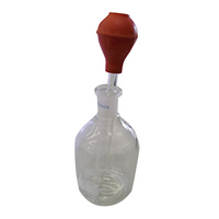 Omsons Dropping Bottle, 250mL, Clear Glass, with 8mL Dropper, 0.2mL Graduation, Each Each