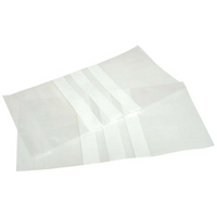 Livingstone Resealable Zip Lock Bag, 75 x 100 mm, 50 microns Thick, with 3 White Panels, Recyclable Plastic, Clear, 1000/Carton Carton