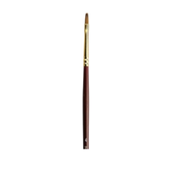 H&g Red Sable Brush Flat Size 4 Each