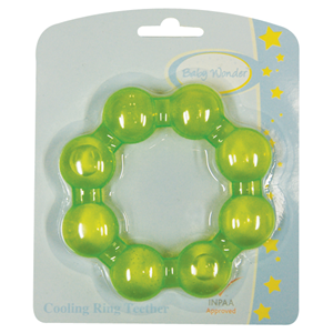 Baby Wonder Cooling Ring, Waterfilled Teether, Assorted Colours, Each Each