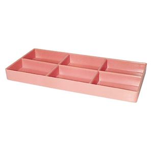 CABINET TRAYS PLASTIC PINK 195X95X20MM Each