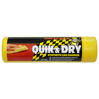 Quick & Dry Synthetic Car Chamois Wiper, 40 x 30 cm, Each Each