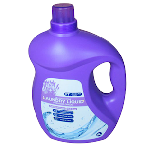 EcoLiv Laundry Liquid Detergent, Premium Grade, 5 Litre Bottle, Phosphate and SLS Free, Fresh Lavender, 3/Carton Carton
