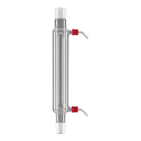 Monash Condenser, Double (Davies), with Hose Connection, Socket Joint & Cone 19/26, Effective Length: 200mm, Borosilicate Glass, Each Each