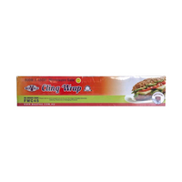 MaxValu Plastic Cling Wrap in Dispenser Pack, 45cm x 600m, 9 Microns, PVC & BPA Free, Non-Toxic, 6 Rolls/Carton Carton