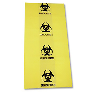 Yellow Clinical Waste bag Biohazard 10 Litres 1000/Carton Pack