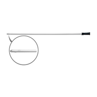 Livingstone Male Nelaton Catheters, 10FG, Black Colour, 38cm Length, Single Wrapped, Sterile, 100 Pieces/Bag Bag