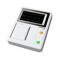 Comen H3 3-Channel ECG with Printer, 235 x 190 x 52.6mm, 6.2" LCD Display, Touch Screen, 12-Lead, Each Each