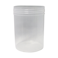 Cospak Jars, Natural, Polypropylene (PP), with 130mm Screw Neck, 2L, 24 Pieces/Carton