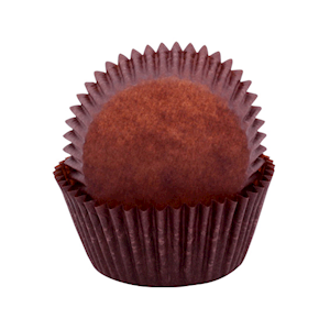 Confeta Paper Patty Pans, 138 x 36(H) mm, 66mm Base, Brown, 5000 Pieces/Carton Carton