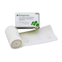 Setopress Compression Bandage with Square Marking, 10cm x 3.5m, Beige, 1 Roll/Box Box
