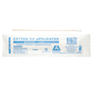 Out of Date, Discounted, Livingstone Cotton Tip Applicator Swab, 15cm, Single Tip, Biodegradable Wooden Stem, 5 Pieces/Pack, 5000/Carton Carton
