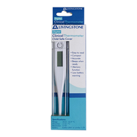 Damaged, Livingstone Digital Clinical Thermometer, with Beeper, Memory and Child Safe Cover, 32 to 42.9degC, TGA 346532, Each