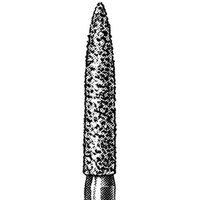 Ad 562 Diamond Burs, Flame, ISO 249524 #16, Friction Grip, Medium, Each Each