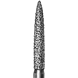 Ad 676 Diamond Burs, Flame, ISO 250504 #14, Friction Grip, Extra Fine, Each Each