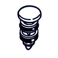 Dci Triplex Syringe Buttons #3086 Each