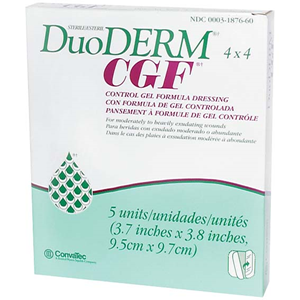 Out of Date, Duoderm Control Gel Formula (CGF) Dressing, 15 x 15cm, 5/Pack (H7661), Price Discounted, While Stocks last Pack