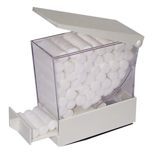 Livingstone Dental Cotton Roll Dispenser, 52 x 106 x 100mm, White, Each Each