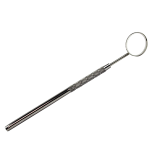Dental Mirror Front Surface with Handle, No. 4, Stainless Steel, Each Each