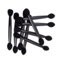 Sofeel Eyeshadow Applicator, Ruby Sponge, Double Ended, 75mm Length, Black, 25/Pack Pack
