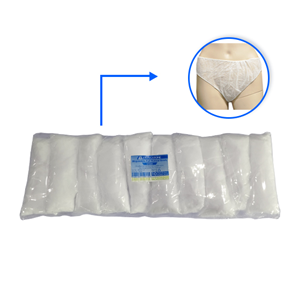 Disposable Full Patient Panty Briefs, Nonwoven, White, 1/Pack, 500/Carton Carton