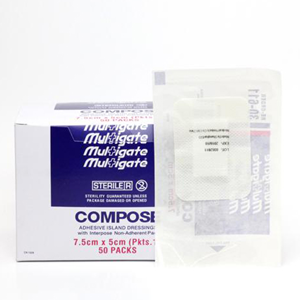 Compose Adhesive Island Dressing, 25 x 8.2cm, Latex Free, 20/Box Box
