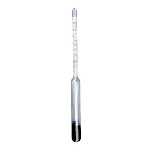 Carlton Specific Gravity Hydrometer, 1.400 to 1.600, 0.005 at 15.6degC, 260mm, Glass, Each Each