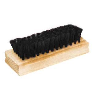 Shoe Brush, Biodegradable Wooden Stock, Black Bristles, 11(L) x 3.8(W) x 1.5(H) cm, Each Each