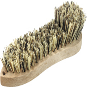 Oates Scrub Brush Biodegradable Wood with Durable Bristles Single Winged Each