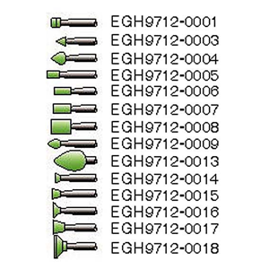 Shofu Dura Green Stones, Shank HP, Shape BA1, No 0001, 12/Pack