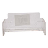 Esselte Business Card Holder, Plastic, Clear, Each Each