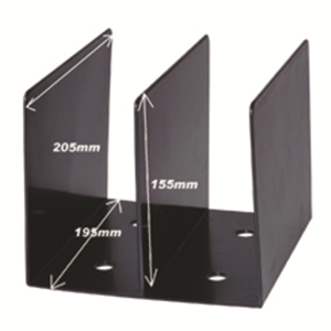 PLASTIC BOOK RACKS SWS 46289 BLACK Each