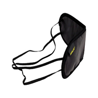Livingstone Satin Eye Mask, Elastic Straps for Snug Fit, One Size Fits All, Black, 1 Piece/Pack Pack