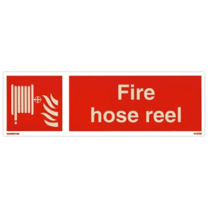 STICKER 'FIRE HOSE & REEL' 100X300MM Each