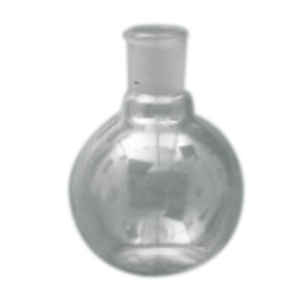 Flat-Bottom Spherical/Boiling Flask, 150ml, Socket Joint 24/29, Single Short Neck, Borosilicate Glass, Each Each