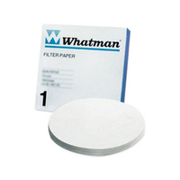 Whatman Filter Paper, Qualitative, Circles, Medium/Fast Speed, Grade 1, Diameter: 125mm, Ash pct: 0.06, 11 um, Thickness: 0.18mm, 100/Pack Pack