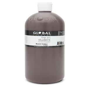 STUDENT ACRYLIC BURNT UMBER 1 LITRE Each