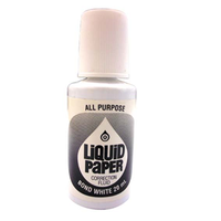 Penmate Correction Fluid Liquid Paper, 20ml, White, Each Each