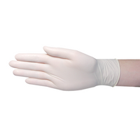 Geltek Latex Examination Gloves, Powder Free, AS/NZ, Biodegradable, Polymer Coated, Textured, Non-Sterile, Small, Cream, 2/Bag Pair