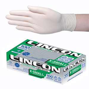 Out of Date, Lincon Biodegradable Latex Examination Gloves, AS/NZ, Powder Free, Medium, Cream Colour, 1,000 Pieces/Carton, Limited Stock