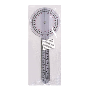 Livingstone Goniometer, 30cm, 360 Degrees, Plastic, Each