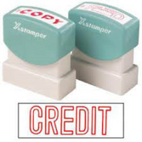 XSTAMPER 1019 CREDIT RED EACH Each