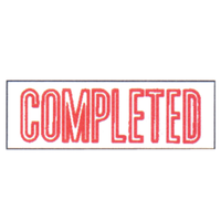 XSTAMPER 1026 COMPLETED RED EACH Each
