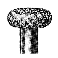 Intensiv 10AGS Diamond Burs, Wheel, ISO 68514 #34, Friction Grip, Fine, Each Each