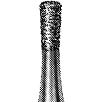 Intensiv 218 Diamond Burs, Domed Fissure, ISO 233524 #10, Friction Grip, Medium, Each Each