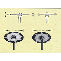 Intensiv 473D Diamond Discs, Segment-O-Flex, Double Sided, 22 x 30mm, Each Each