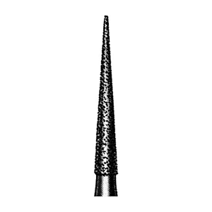 Intensiv D3 Diamond Burs, Needle Point, ISO 166524 #12, Friction Grip, Medium, Each Each