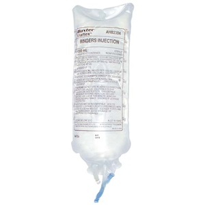 Baxter Ringer Solution, Schedule 0, 1000ml/Bag (AHB2304) Bag