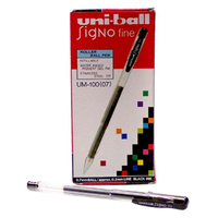 PENS UNIBALL SIGNO JELLYINK BLK BOX/12 Box