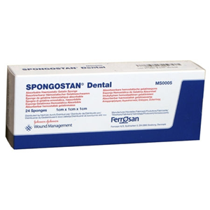 Johnson & Johnson Spongostan Dental, 10 x 10 x 10mm, 24/Box (MS0005) Box